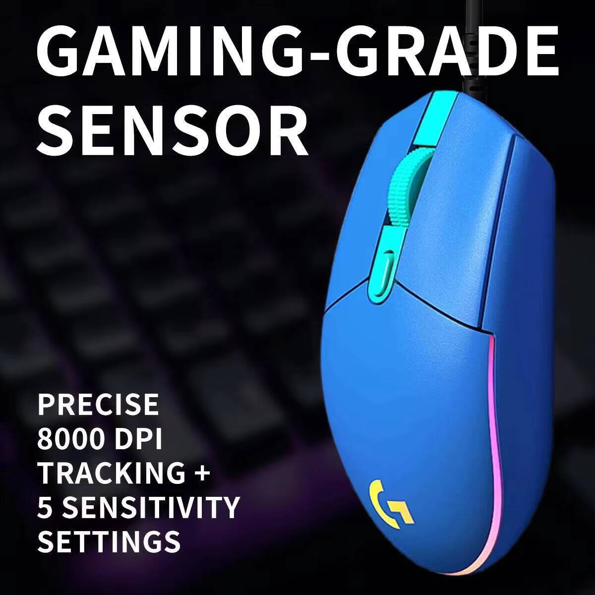 Logitech G203 Wired RGB Gaming - огляд і ціна Logitech Mouse G203