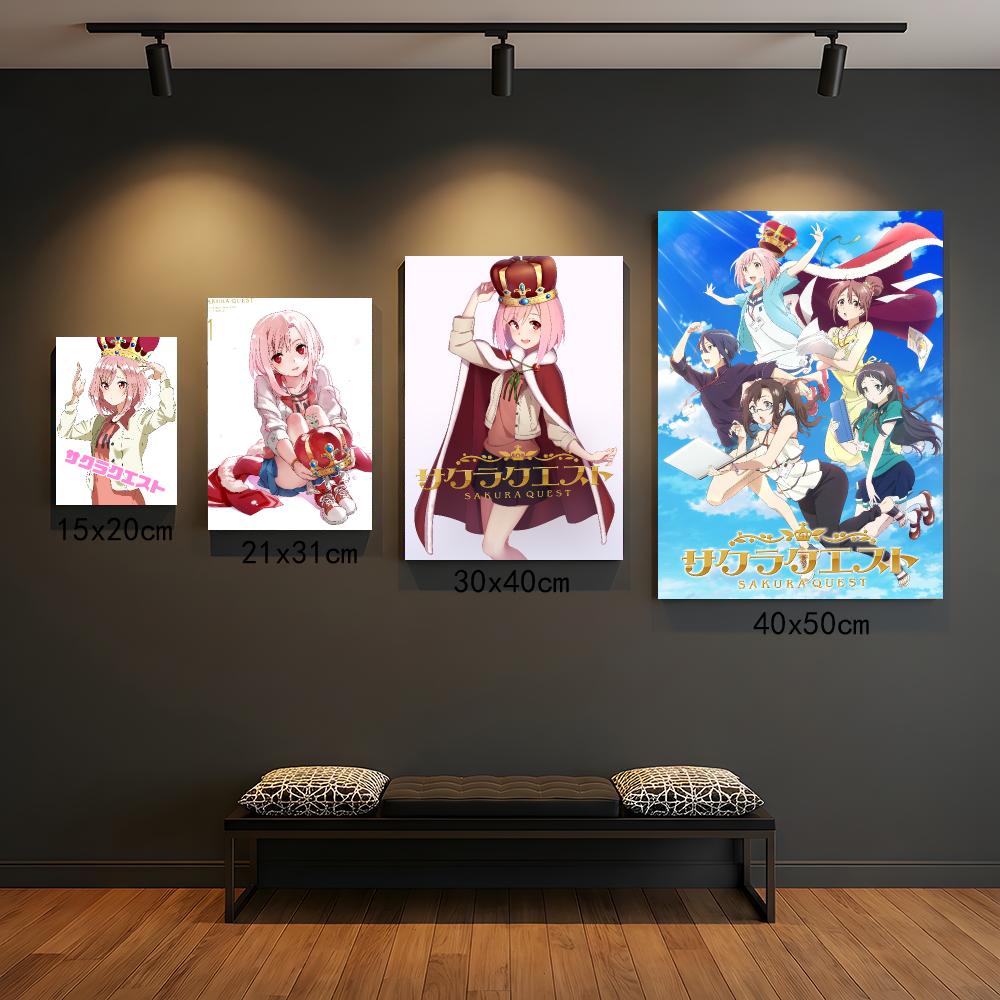 anime S-Sakura Quest-T Poster  - огляд і ціна Office Quest
