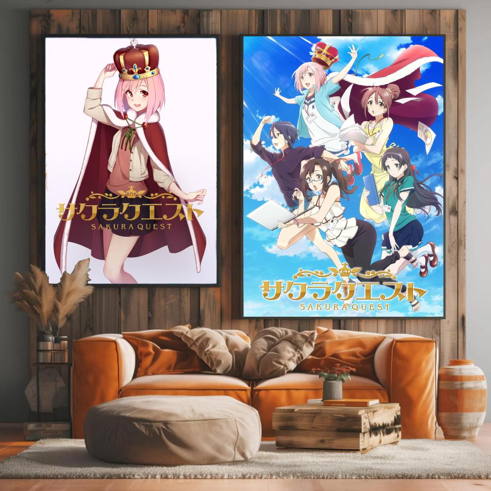 anime S-Sakura Quest-T Poster  - огляд і ціна Office Quest