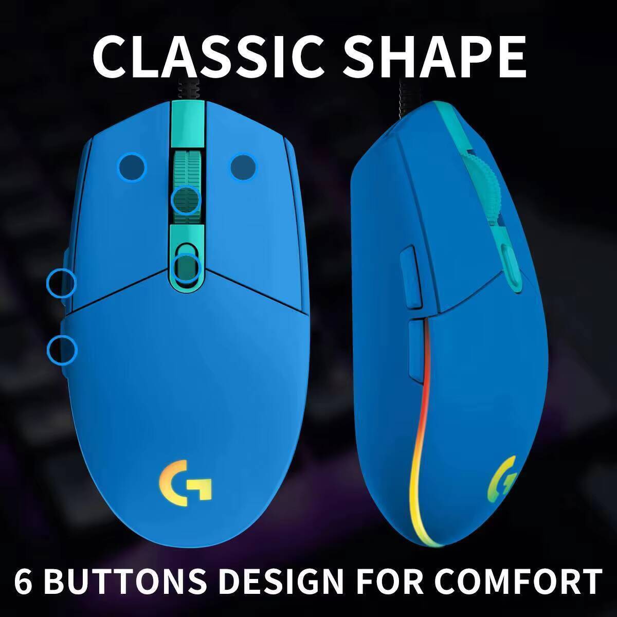 Logitech G203 Prodigy Wired Ga - огляд і ціна Logitech Mouse G203