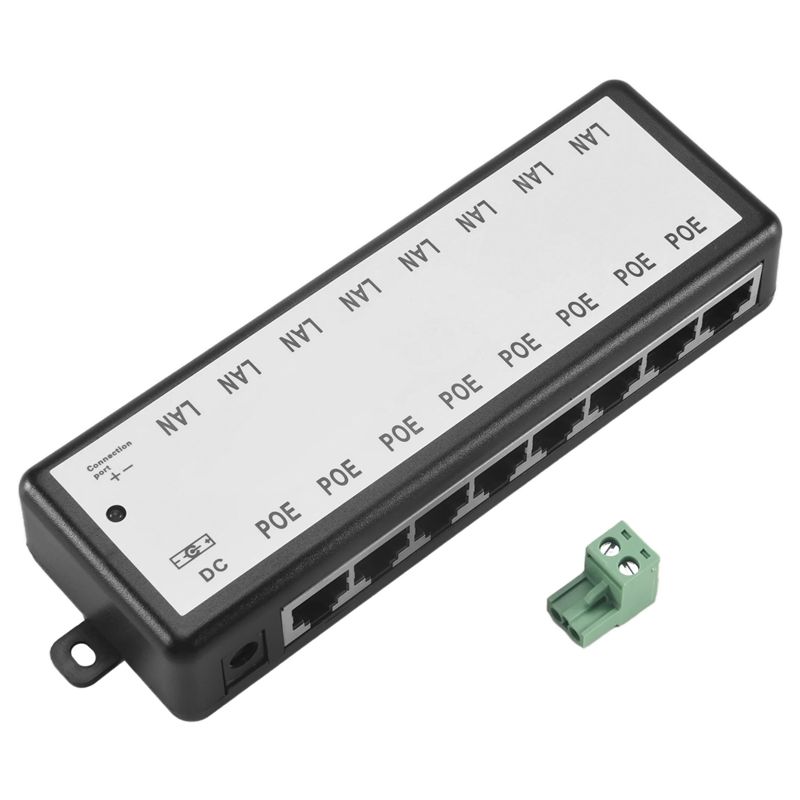 PHILE-8 Ports Poe Injector Poe - огляд і ціна Power Over Ethernet