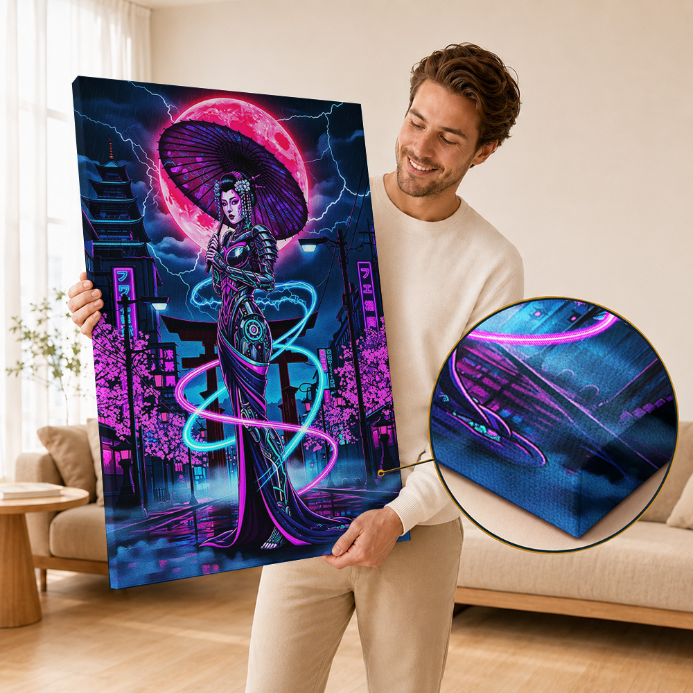 Cyberpunk Canvas Print Poster  - огляд і ціна Office Technologies